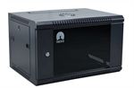 RACK skriňa závesná NEKU 19" 6U 450mm, čierna