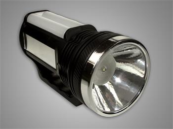 Ruční svítilna s akumulátorem 1W + 16 SMD, černá