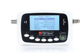 SatFinder indikátor satelitního signálu OPTICUM OPS-4 NEW, LCD