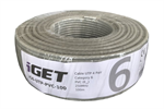Síťový kabel iGET CAT6 UTP PVC Eca 100m/role