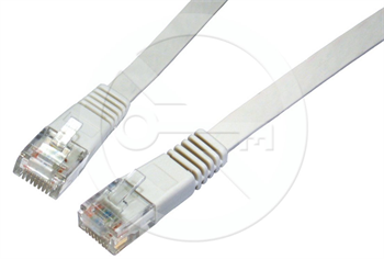 Solarix Patch kabel plochý CAT5E UTP LSOH 0,5m šedý non-snag-proof C5E-111GY-0,5