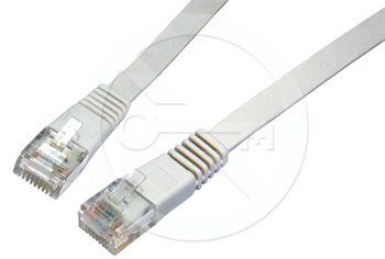 Solarix Patch kabel plochý CAT5E UTP LSOH 5m šedý non-snag-proof C5E-111GY-5MB