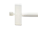 Stahovací pásek Solarix s popisovatelným štítkem 100ks, 2,4 x 103 mm, bílý, SXSPS-103-WH