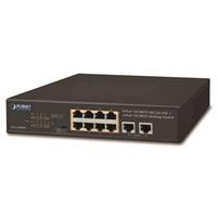 Switch PLANET FSD-1008HP 8x PoE 802.3at 120W+ 2x 100Base-TX