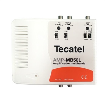 TECATEL zesilovač AMP-MB50L 50dB, LTE, 3 vstupy