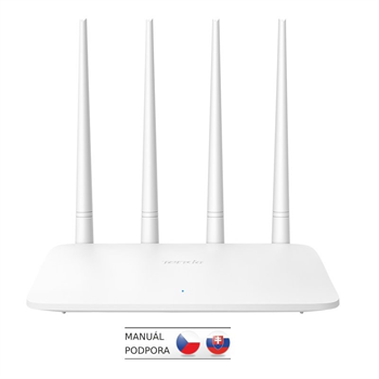 Tenda F6 Wireless-N Router 802.11b/g/n,300Mbps, 1xWAN, 3xLAN, 4x Fix. Ant. 5dBi