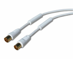 Účastnícka šnúra TST 1,5m TV antenný kábel s EMI filtrom M/F 75Ohm