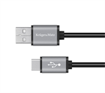 USB Kabel Kruger-Matz USB-C / USB-AM 1,8m černý