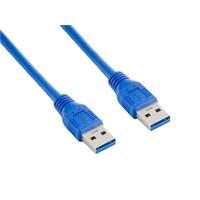 USB Kabel USB 3.0 AM-AM 0,5m modrý