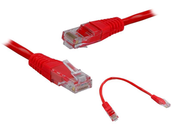 UTP Kabel Lexton RJ45 CAT5E 0,25m 8P8C 1:1 Červená