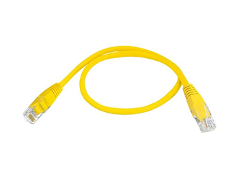 UTP Kabel Lexton RJ45 CAT5E 0,5m 8P8C 1:1 Žlutý