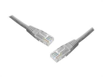 UTP Patch Kabel Lexton RJ45 CAT5E 1m 8P8C 1:1 Šedý