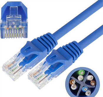 UTP Patch Kabel Neku 2x RJ45 CAT6 0,5m, modrý