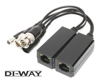 Video Balun DI-WAY UTP5SP s přepěťovou ochranou