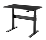 Výškově nastavitelný psací stůl REBEL RB-0200, 675 x 1200 x 18 mm, černá