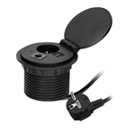 Zásuvka vestavná ORNO OR-GM-9015/B 1 zásuvka 2 USB (A+C), černá
